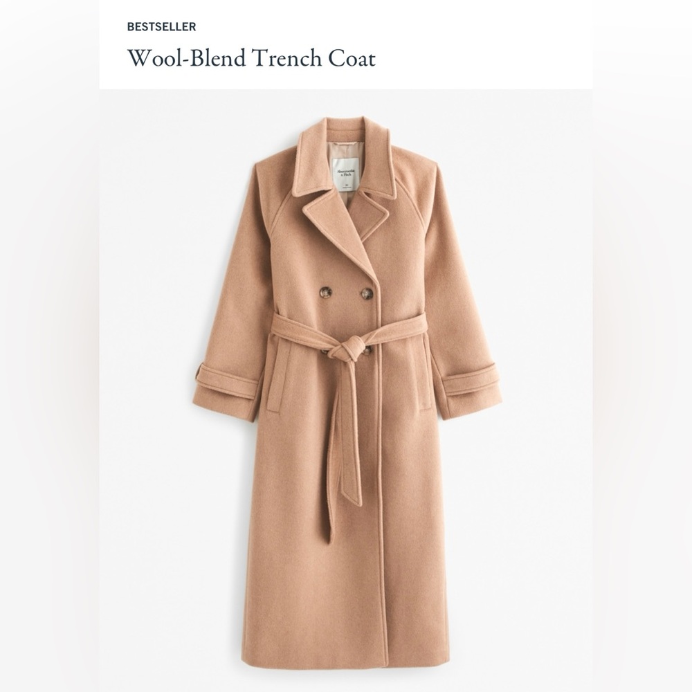 Women’s Abercrombie and Fitch Wool Blend Trench Coat